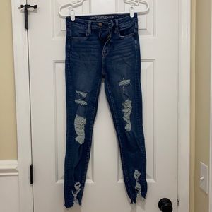 American Eagle super hi-rise jegging size:2